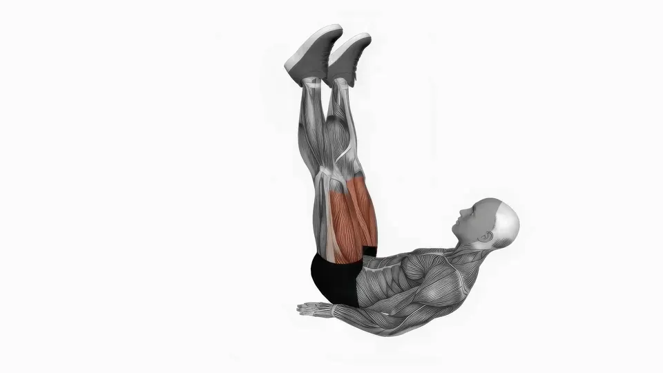 Alternating Lying Leg Raise with Head Up