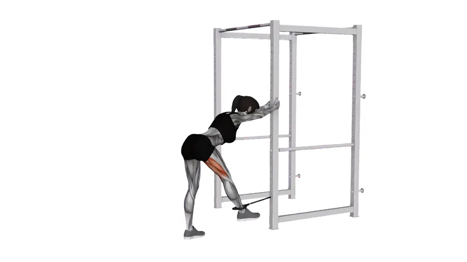 Anchored Resistance Band Glute Kickback
