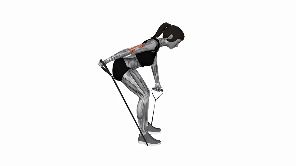Resistance Band Triceps Kickback
