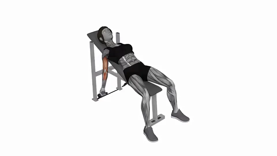 Incline Resistance Band Curl