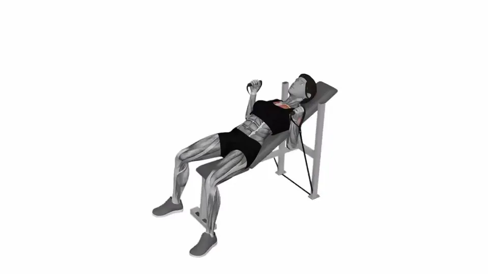 Neutral Grip Resistance Band Incline Bench Press