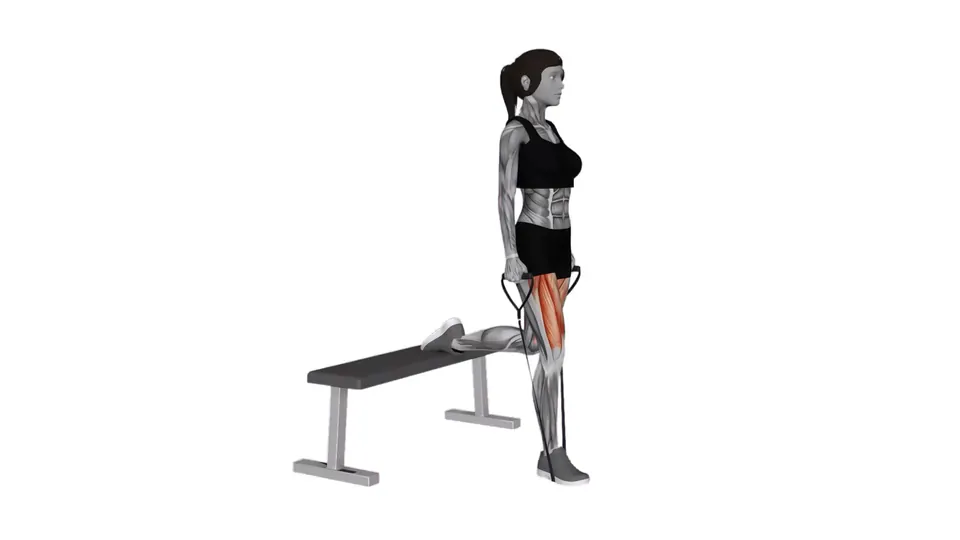 Resistance Band Bulgarian Split Squat
