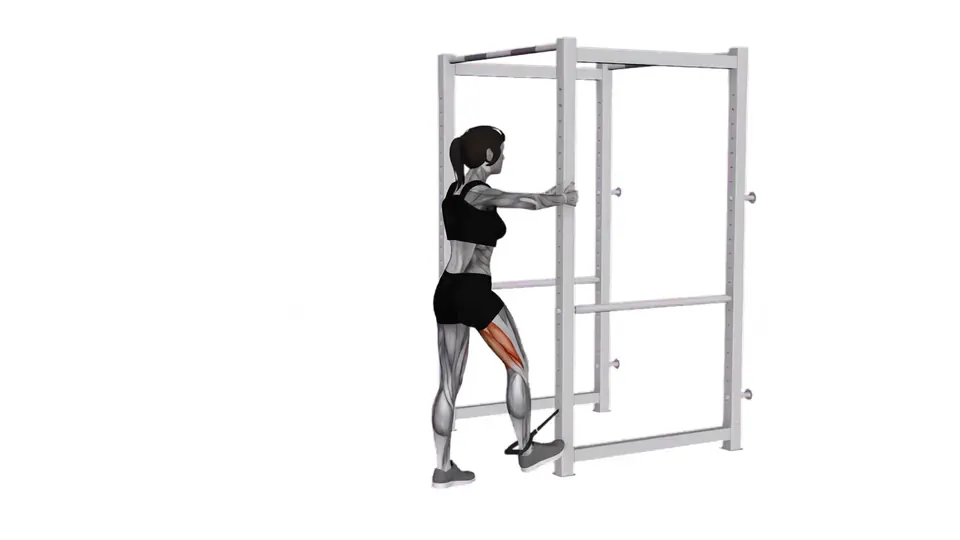 Standing Resistance Band Leg Curl