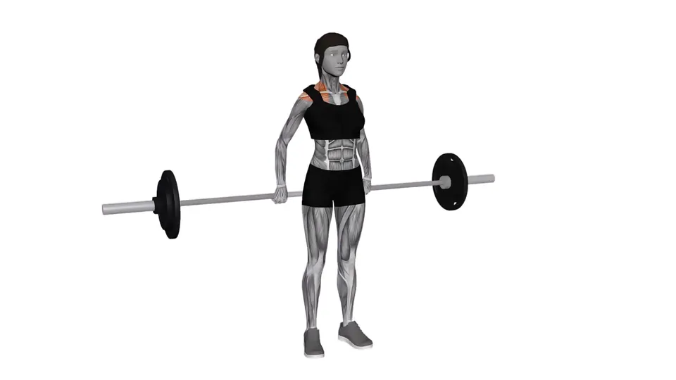 Barbell Behind the Back Shrug