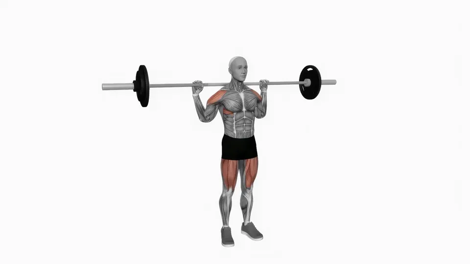 Behind the Neck Barbell Push Press