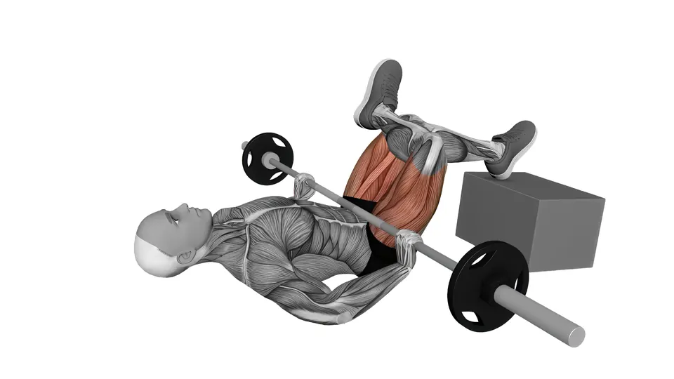 Barbell Figure Four Glute Bridge