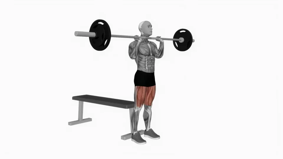 Barbell Front Box Squat