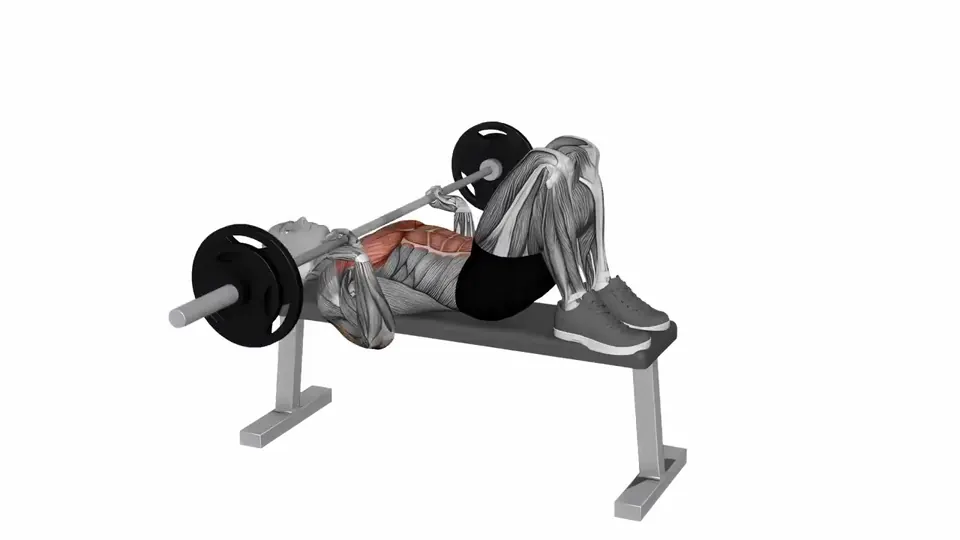 Feet Up Barbell Bench Press