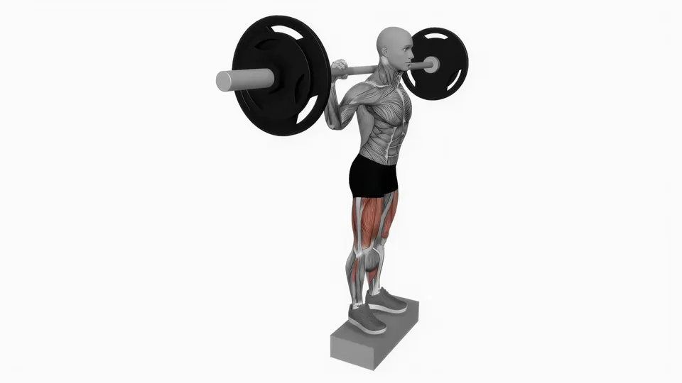 Barbell Deficit Reverse Lunge