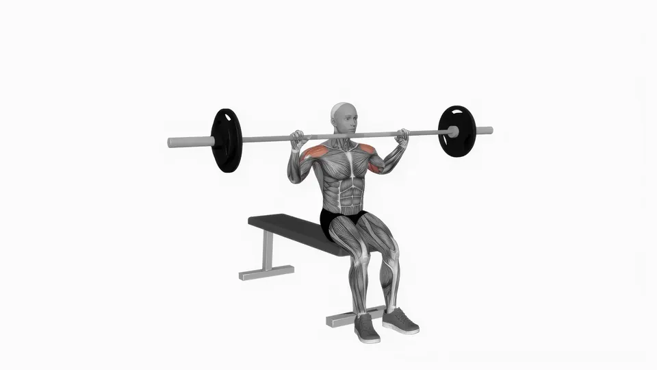 Seated Barbell Overhead Press