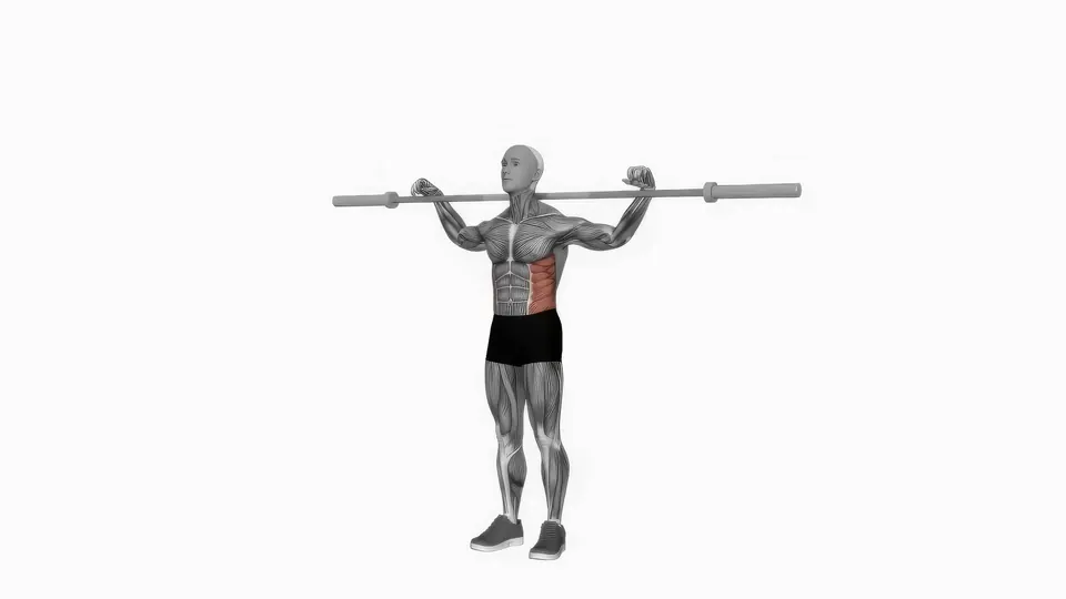 Barbell Side Bend