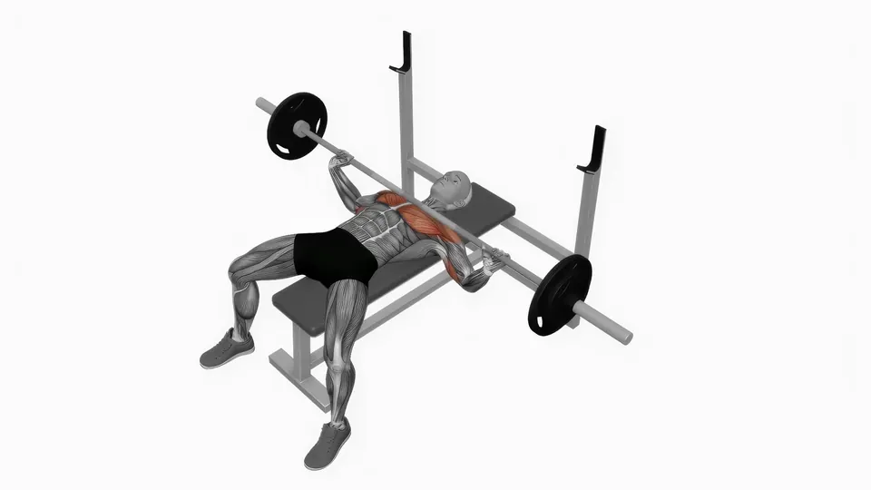 Wide Grip Barbell Bench Press