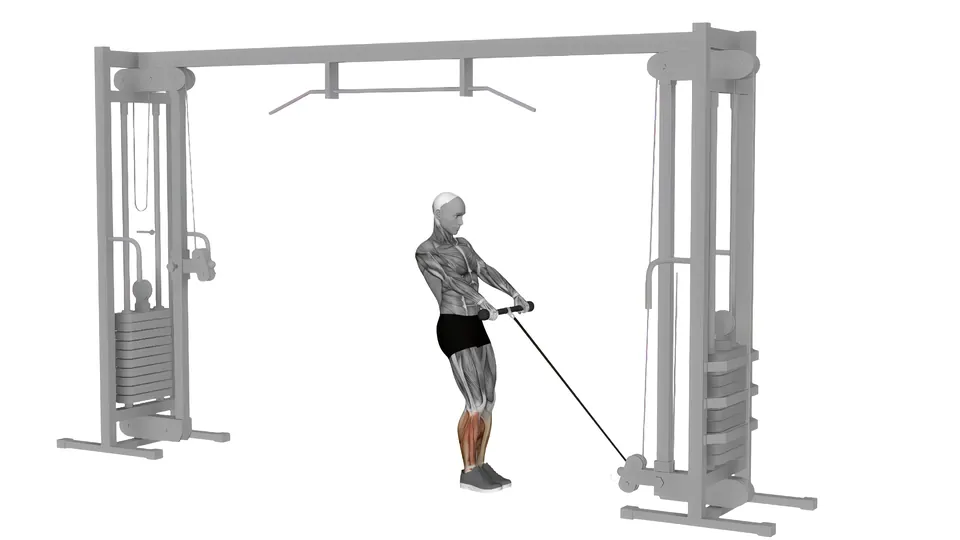 Cable Calf Raise