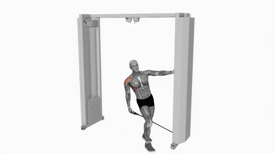 Leaning Cable Lateral Raise