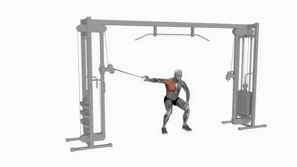 Single Arm Bent Over Cable Flye