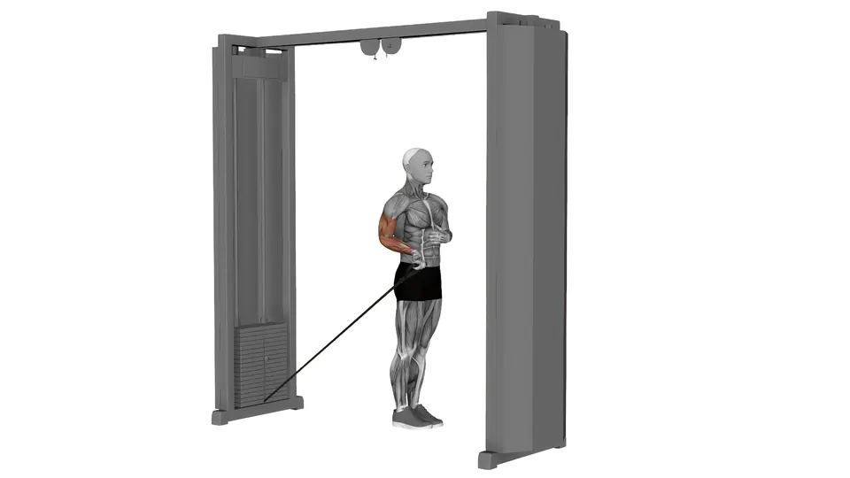 Single Arm Cable Wrist Curl
