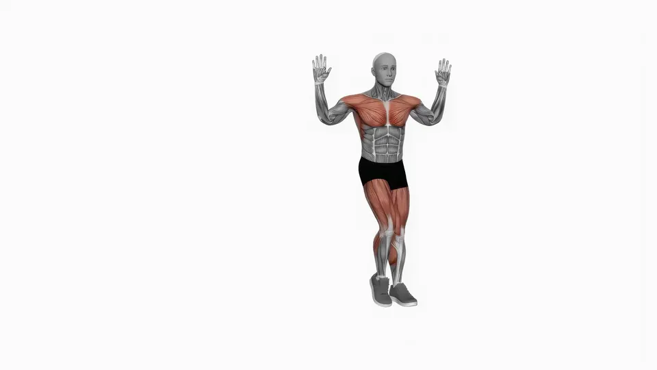 Lateral Step with Chest Fly