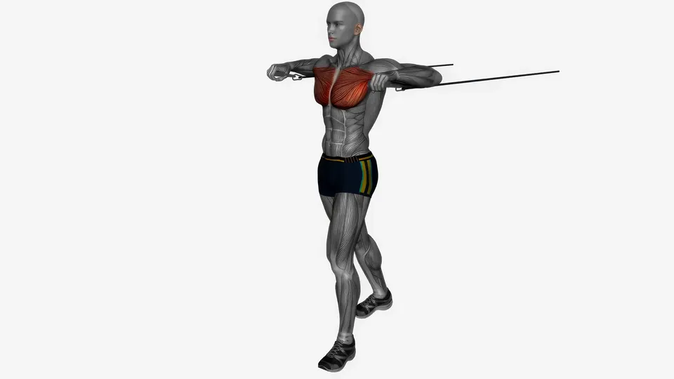 Resistance Band Standing Chest Press