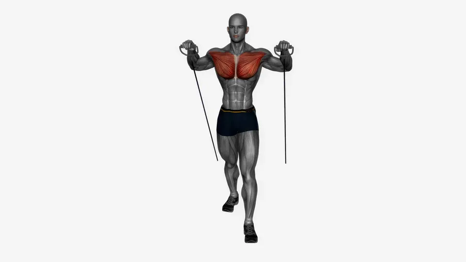 Resistance Band Low-to-High Chest Press