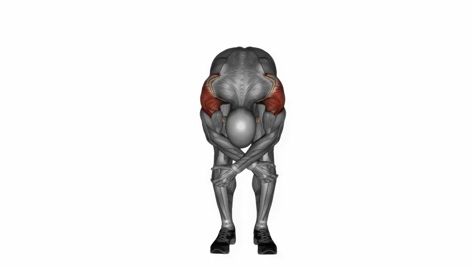 Bent Over Crossed Arm Shoulder Stretch