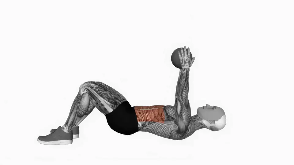 Medicine Ball Straight Arm Crunch