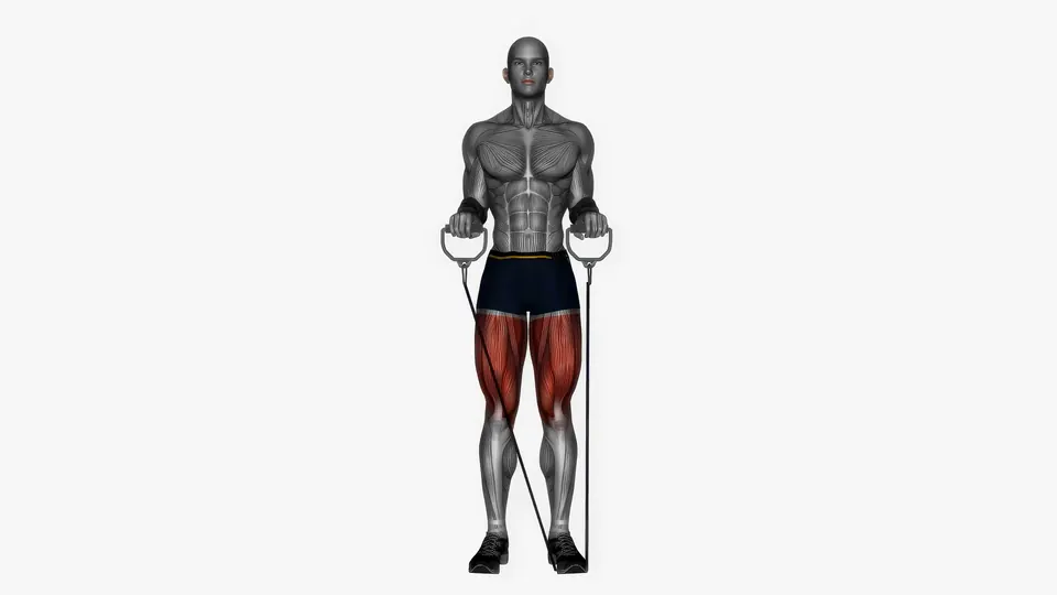 Resistance Band Curtsy Lunge