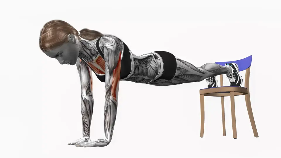 Close Grip Decline Push-Up