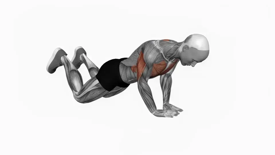 Close Grip Knee Push-Up