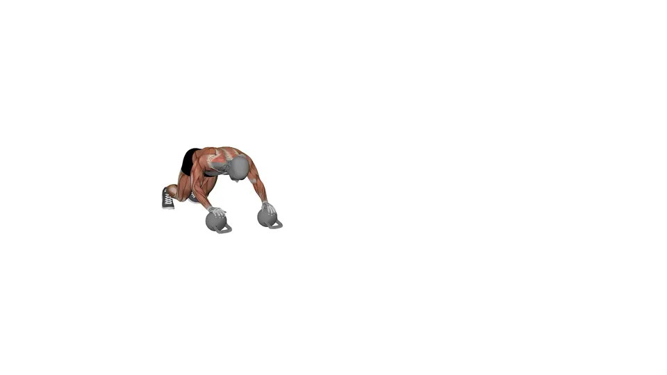 Double Kettlebell Sled Push