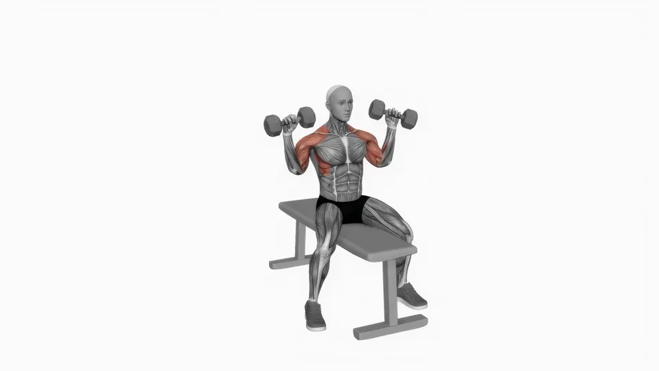 Unsupported Seated Dumbbell Shoulder Press