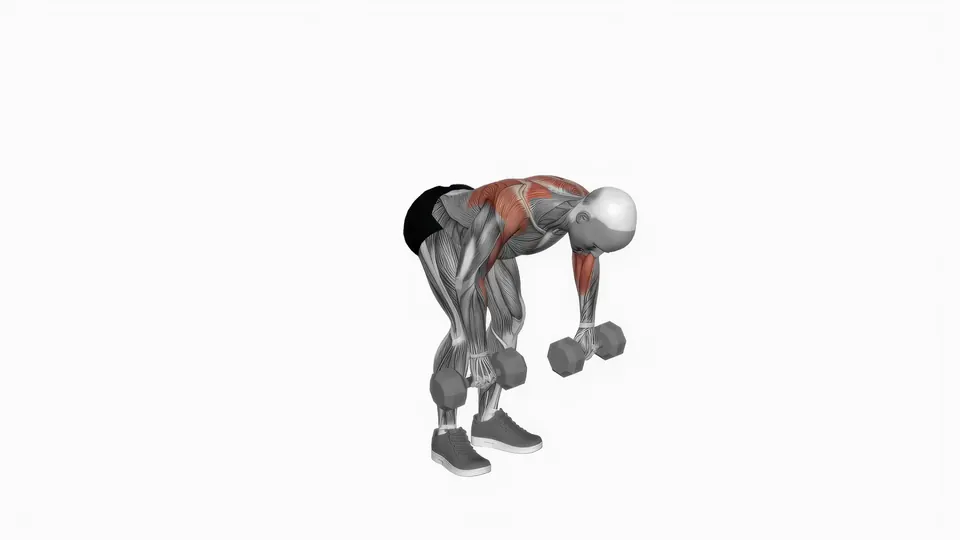 Bent Over Dumbbell Face Pull