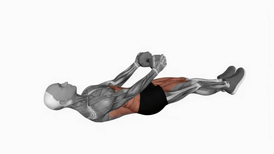 Legs Raised Dumbbell Sit-Up