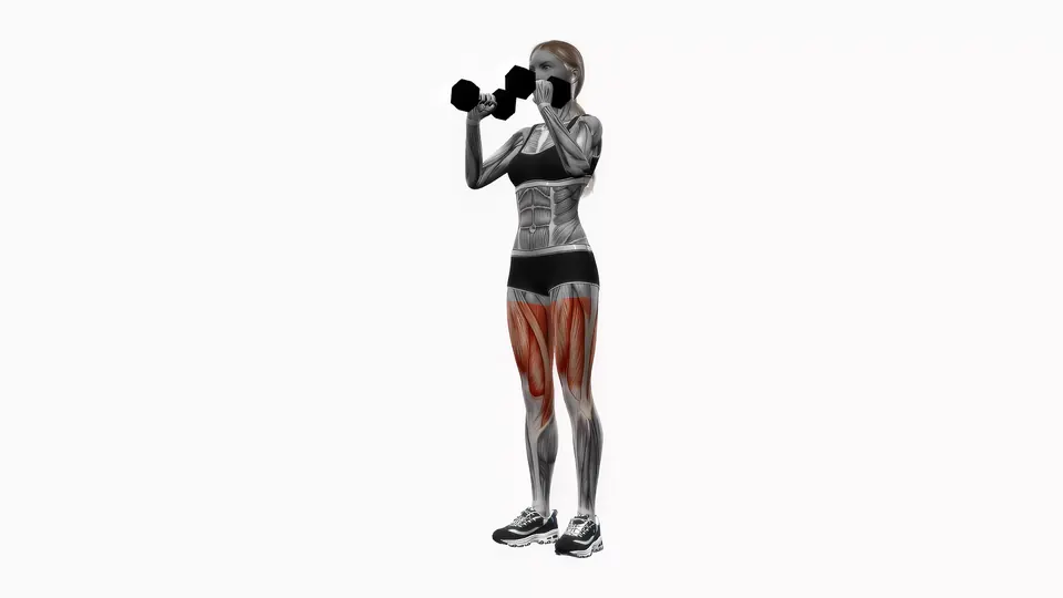 Dumbbell Front Rack Curtsy Lunge