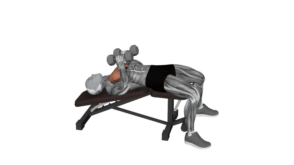 Decline Dumbbell Hex Press