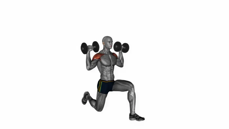 Half Kneeling Dumbbell Shoulder Press