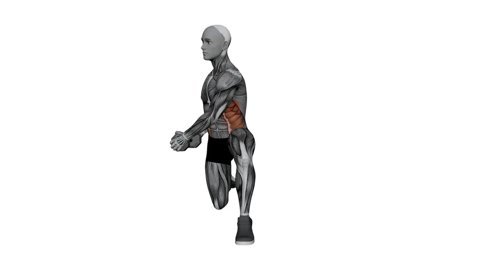 Half Kneeling Dumbbell Low-to-High Woodchop