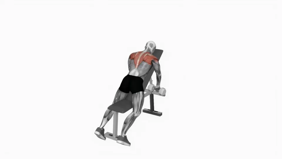 Chest Supported Dumbbell Front Raise