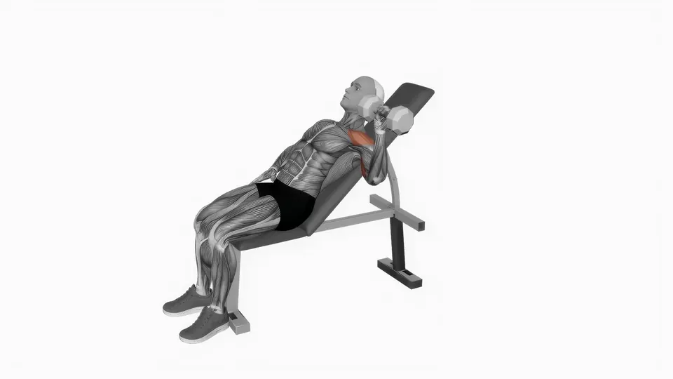 Single Arm Dumbbell Incline Bench Press