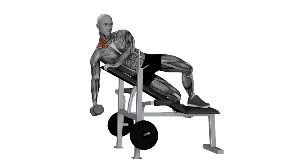 Side Lying Dumbbell Shrug