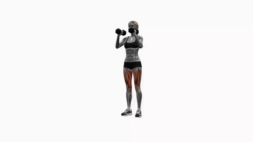 Dumbbell Lunge with Overhead Press