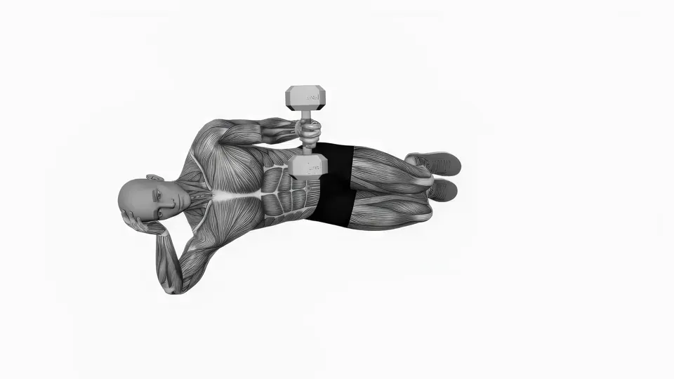 Side Lying Dumbbell Wrist Rotation