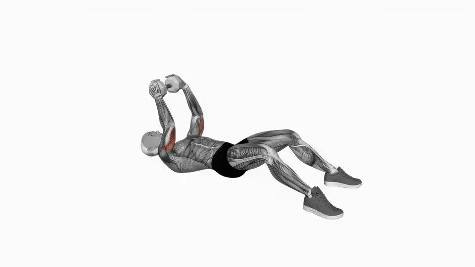 Dumbbell Floor Skull Crusher