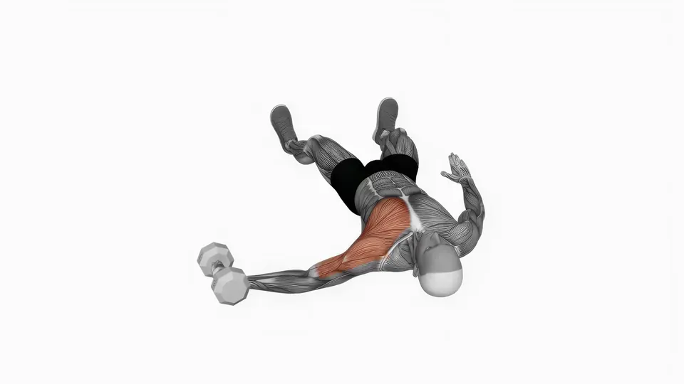 Single Arm Dumbbell Floor Flye