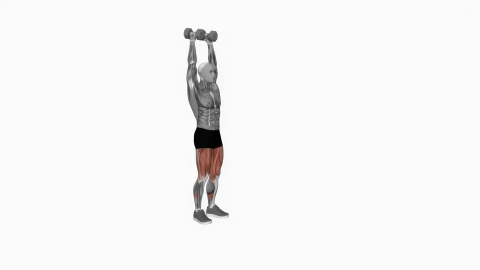Dumbbell Overhead Lunge