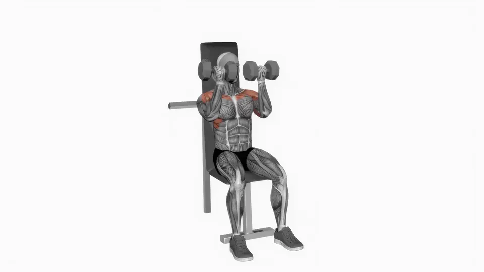 Reverse Grip Dumbbell Shoulder Press