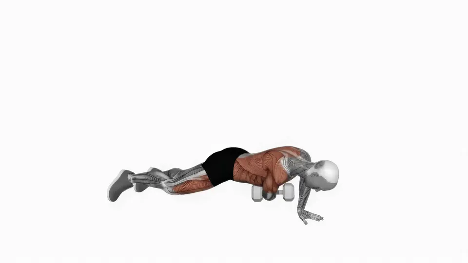 Dumbbell Push-Up with Rotation