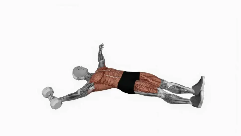 Single Arm Dumbbell Cross Body Crunch