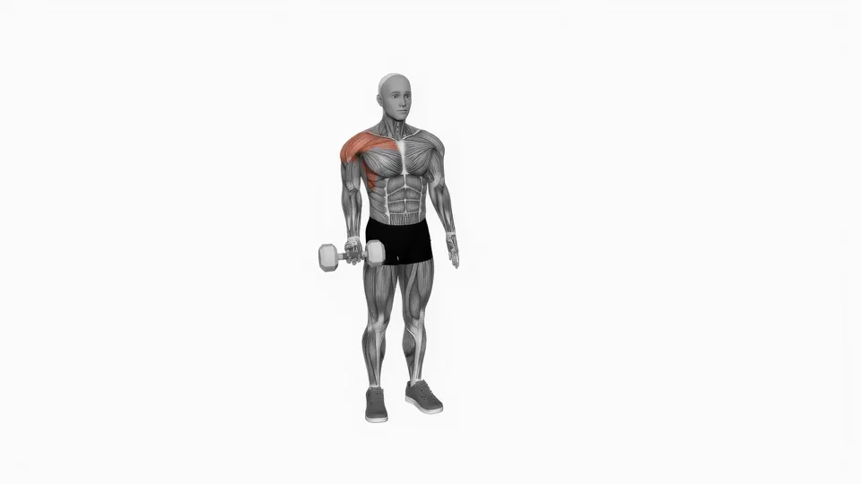 Underhand Dumbbell Front Raise