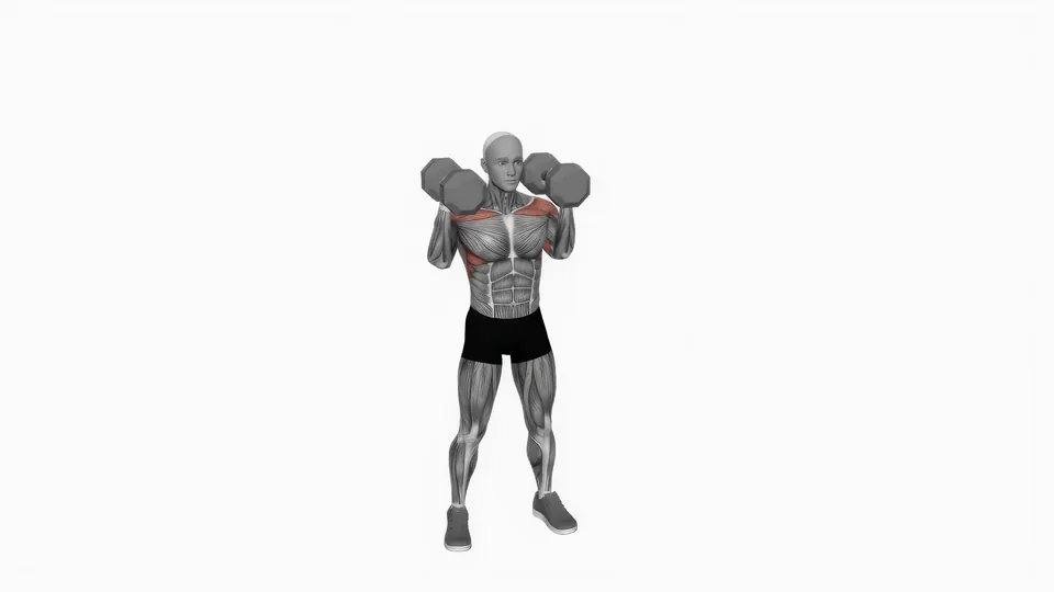 Alternating Standing Neutral Grip Dumbbell Shoulder Press