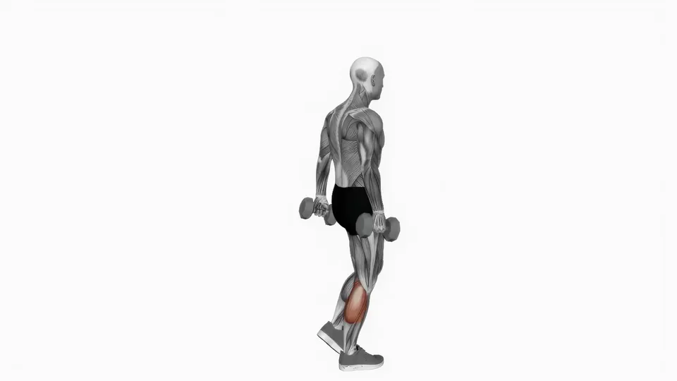 Dumbbell Single Leg Calf Raise